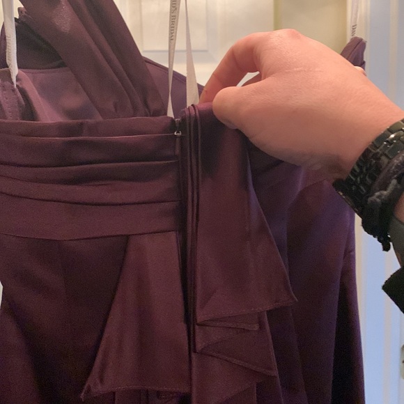 David’s Bridal Floor Length Plum Gown - Picture 9 of 9